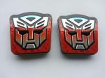Transformer Shield Tin Candy Containers Size : 82*82*15mm For Small Sweet Food