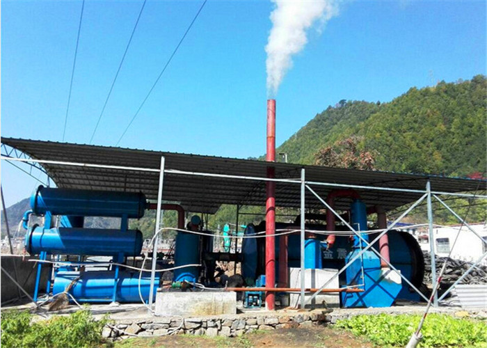 5-20T/D Environmental Used Waste Tire Recycling Pyrolysis Plant for fuel oil carbon black