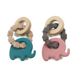 Quality EN71 Silicone Wood Teether For Child wholesale