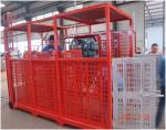 Single Mast Building Material Hoist 21m/Min Exterior Construction Elevator