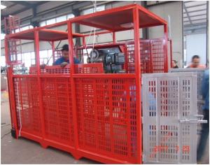 Quality Open Top Cage 2ton 22m/Min Construction Material Lifting Hoist In Building Site construction site hoist wholesale