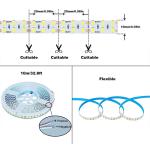 110v220v 240leds 10mm 3000K4000K6500K Flexible Die-Cutting SMD2835 Led Strip