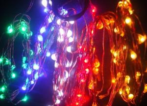 Quality 5m/25leds Flat battery operated holiday time lights wholesale