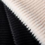 Soft and Cozy 100% Polyester Tricot Knitted Brushed Faux Fur Fabric for Ladies