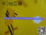Yellow Giant Inflatable Zorb Ball For Adults , Rolling Inflatable Ball