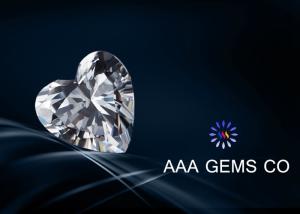 Quality Customizable Heart Loose Moissanite , 4mm Colorless Moissanite wholesale
