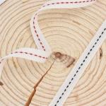 10mm*50y Cotton Stitched Edge Ribbon ISO9001 Custom Cotton Ribbon