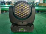 36 3W RGBW 4in1 Led Moving Head Light , Wash Stage Disco Light For Party Effect