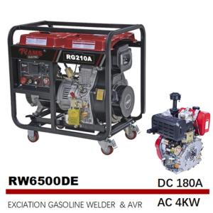 Quality Excitation Electric Start Engine Driven Welders Diesel AC 4kw 180A wholesale