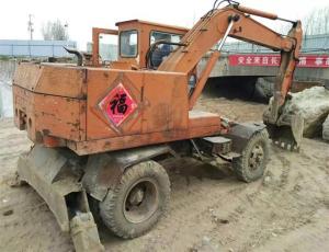 Quality Used hitachi mini wheel excavator hitachi WH04 / secondhand hitachi wheel excavator for sale Model: WH04 wholesale