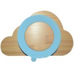 BPA Free Baby Silicone Products Plate Set Elephant Wooden Silicone Suction Plate
