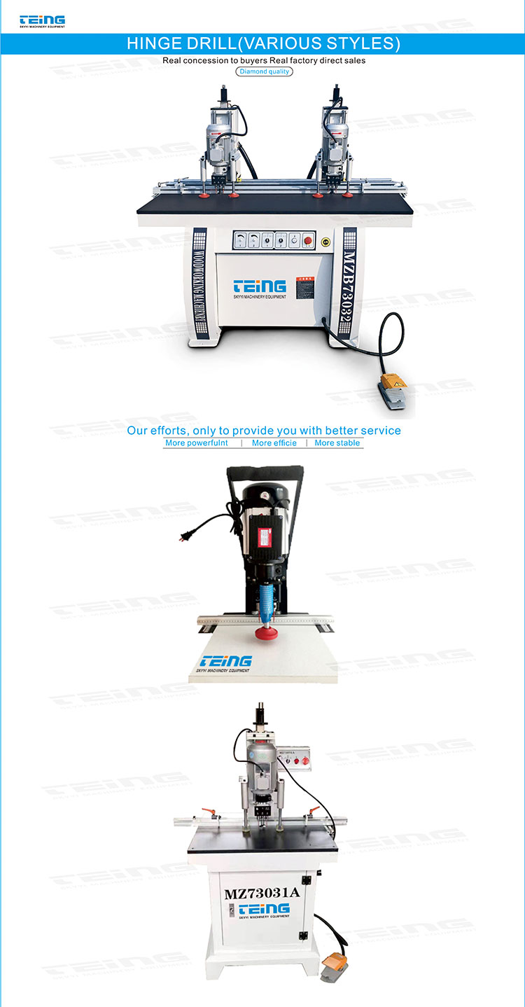 Standard Motor Double Head Hinge Boring Machine for Panel Furniture Production Line