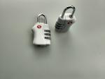 White TSA Approved Padlocks / PC Luggage Security Locks Free Samples
