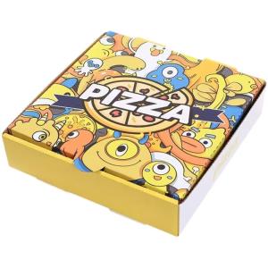 Quality Printed Rigid Pizza Boxes Recyclable Fast Food Cartons Takeout 24 X 24 wholesale