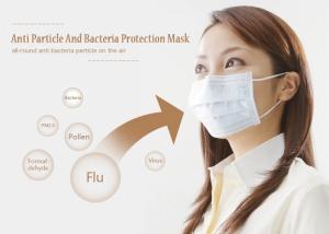 Quality Dust Proof Disposable Face Mask , 3 Ply Non Woven Face Mask Humidity Resistant wholesale