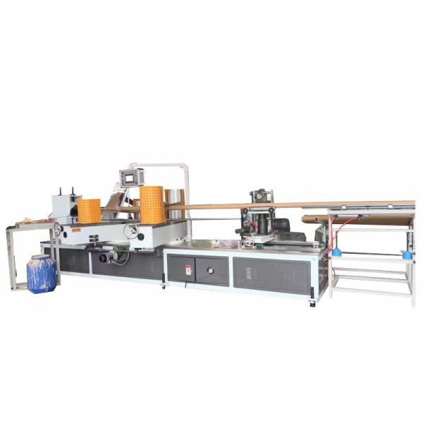 Automatic Spiral Paper Core And Tube Production Line With Online Cutter Spiral