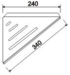 Rustproof Bathroom Accessories Shelves Corner Shelf Wall Mounted Shower Sus 304