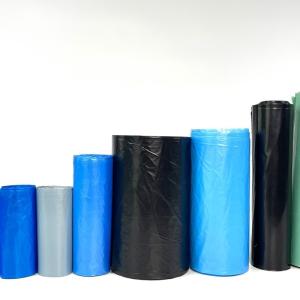 Quality LDPE Plastic Colored Plastic Garbage Bags 30 To 40 Micron 4 Rolls A Box Trash Bag For Food Security wholesale