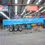 NDRC Announced Enterprise 3 Axle 40ft 50 ton Flatbed Side Wall Semi Trailer Bulk
