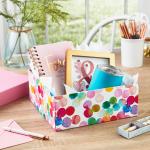 10" Square Watercolor Dots Packaging Gift Box Matte Lamination