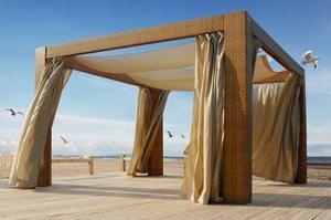 Quality Outdoor Rattan Furniture , Beach / Riverside / Poolside Gazebo Gazebo wholesale