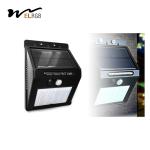 300lm PIR Solar Powered Motion Lights 6500k Pir Exterior Wall Lights