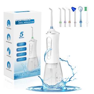 Quality Black Cordless Dental Flosser Electric Dental Oral Irrigator Portable Water Flosser wholesale