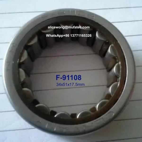 F-91108 auto gearbox bearings printing bearings needle roller bearings no inner