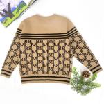 Jacquard Knitted Crew Neck Autumn Winter Infant Clothing Toddler pullover Kids