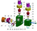 Mud pump parts for Southwest A1400PT/1700PT mud pump, A1100PT mud pump, 14P220