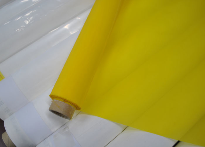 110T 40 Micron White Polyester Screen Printing Mesh 144 Inch