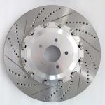 Sliver Anodized Cast Iron Brake Disc 410*36mm Drilled Slotted Rotor Floating