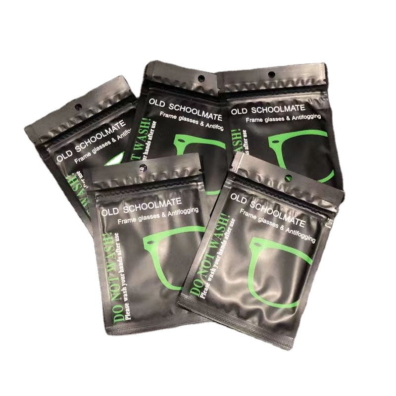Stock Anti Fog Suede Eyeglass Cleaning Cloth 220gsm Customer Logo