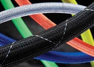 Quality Plastic Braided Computer Cable Sleeves , Expandable Braided Cable Sleeving wholesale