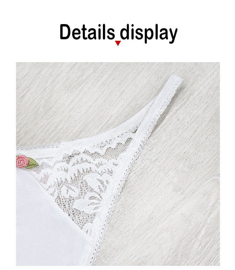 Sexy Lace Underwear G String Thong Underwear Cheeky Lingerie Bikini Brief French Cutting String