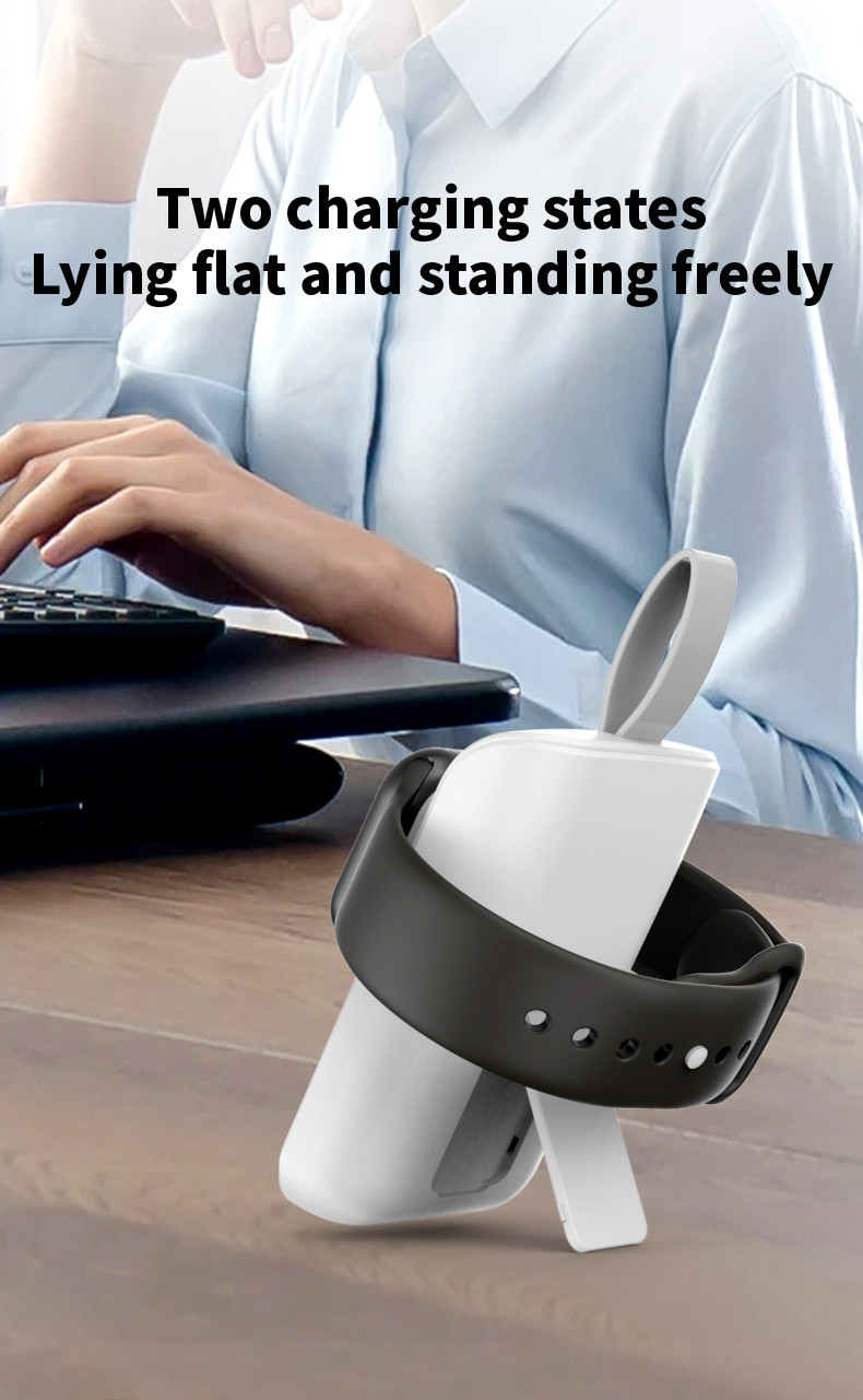 2500mAh Power Bank Portable Wireless Watch Charger With Digital Display
