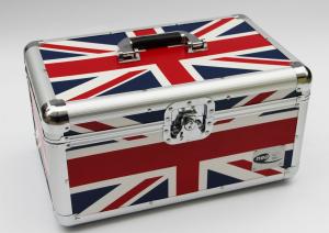 Quality LP 7'' Aluminum Union Flag Carry Case DVD Storage Box wholesale