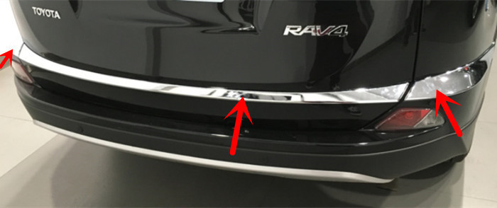 Toyota RAV4 2016 Auto Exterior Trim Parts Side Door Trim Stripe and Tail Gate Molding