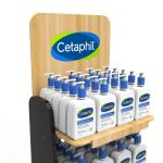Skin Care Product Wood Display Rack For Facial Cleanser
