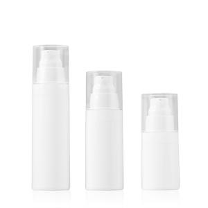 Quality Empty White Airless Pump Bottles Travel Size With Dust Cover Free Sample wholesale
