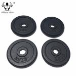 Black Paint Reliable Cast Iron Weight Discs For 1 Inch Diameter Dumbbell