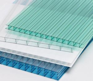 Quality 6mm Transparent Hollow Polycarbonate Panel Roofing Sheet Greenhouse Sheet wholesale