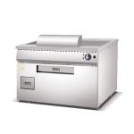 Gas Teppanyaki Cooking Equipment 10kw LPG 2800Pa Heavy Duty Japanese Griddle