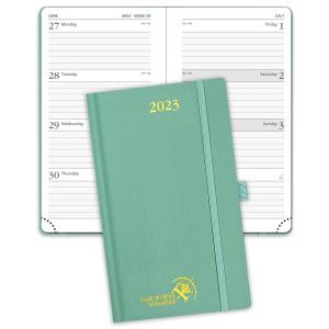 Quality Green 4.25&quot; X 6.75&quot; Custom Academic Planner Hard Cover wholesale