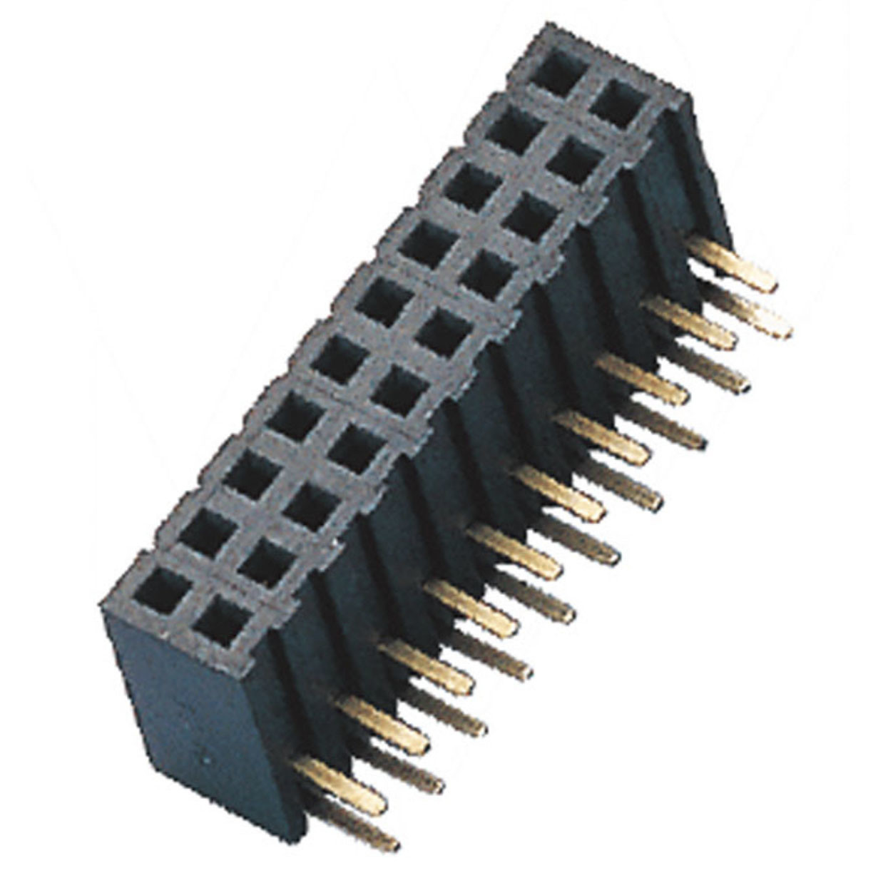 4.3mm Height Concave Bending Female Header Connector 1U PA6T Material