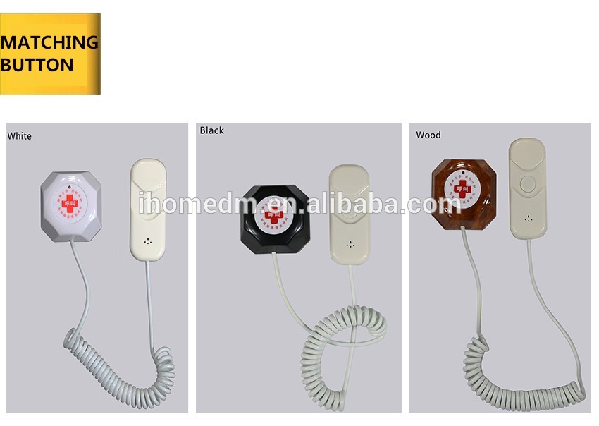 Hospital nurse calling system patients call button and double side display panel