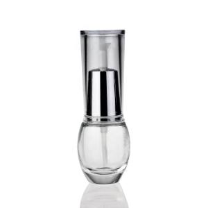 Quality Eco Friendly Silver Cosmetic Lotion Packaging Glass Bottle Mist Spray Bottle F093 wholesale