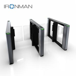 Quality Automatic Access Control Turnstiles , Glass Swing Turnstile With Read Card wholesale