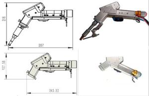 Quality High Speed Handheld Welding Head , Fiber Laser Welding Gun Multifunctional wholesale