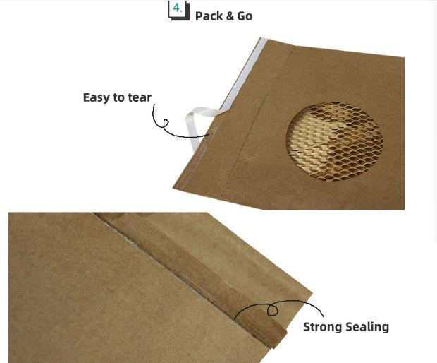 Custom Honeycomb Paper Padded Mailer For Transportation